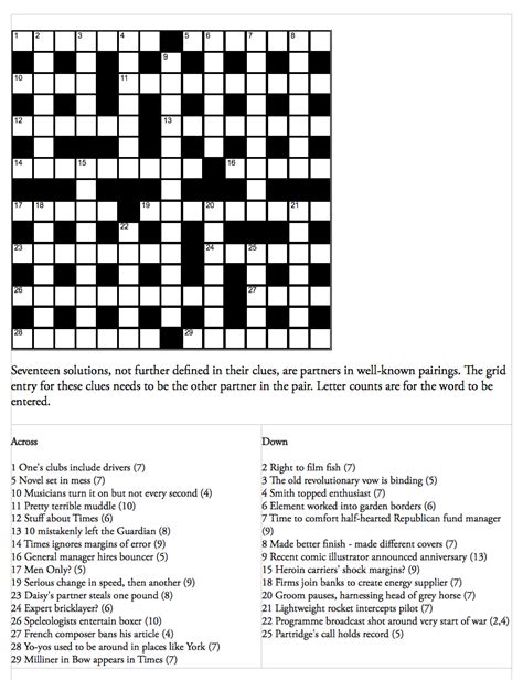 guardian quick crossword.